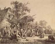 Ostade Adriaen van Peasant Dance in Front of a Tavern  - Hermitage